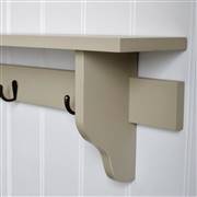 modern shelf with hooks