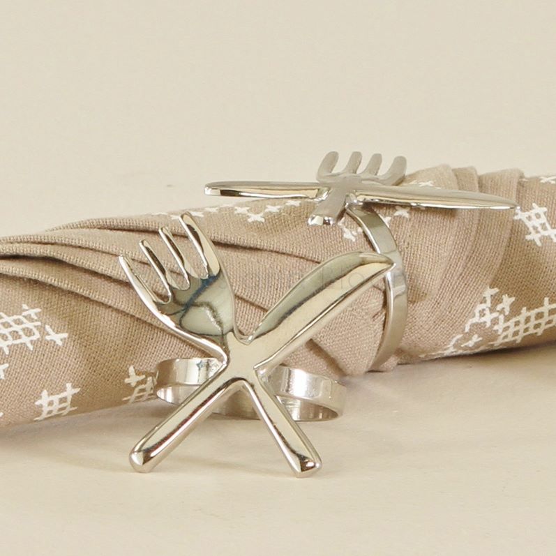 4 knife and fork napkin rings Bliss and Bloom Ltd