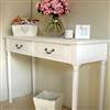 White 2 drawer console table