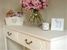 White 2 drawer console table