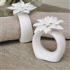 Set of 6 flower napkin rings