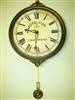 Brass pendulum wall clock