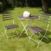 French slatted garden set - to include 4 chairs