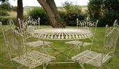 French style Louis garden furniture set - 5 piece