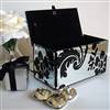 Mirror flock jewellery box