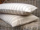 Linen stripe cushion