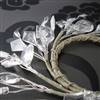 Flat - crystal style candle ring
