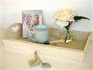 Medium cream heart tray