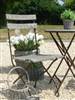 Natural wooden garden chair