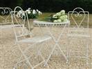 Cream heart garden set