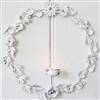 Flower wreath tea light holder