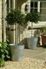 Large galvanised planter