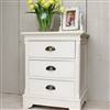 Cream 3 drawer chest / bedside
