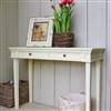 Cream 2 drawer console table