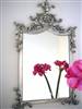 French style silver wall mirror