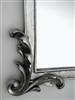 french style silver wall mirror