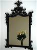 French style black wall mirror