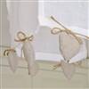 Linen hanging hearts light shade