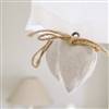 Linen hanging hearts light shade