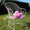 Cream garden armchair x 2