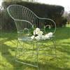 Green garden armchair x 2