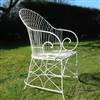 Cream garden armchair x 2