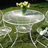 Cream garden table 100cm
