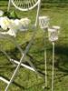 Cream garden t-light stake x 1