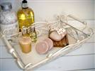 Gorgeous cream tray with handles