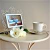 Cream metal table
