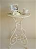Cream metal table