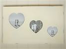 Frame with 3 hearts
