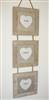 Heart triple hanging frames