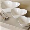 Set of 3 heart shaped bowls