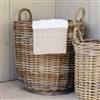 Willow rattan laundry bin basket