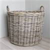 XLarge Round Rattan Baskets Log Laundry