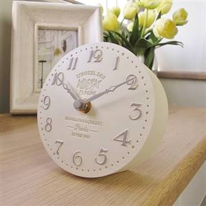 Cream mantel clock