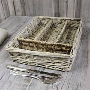 Willow cutlery tray