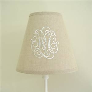 Natural linen embroidery shade