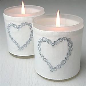 Grey heart glass & candle x 2 SECONDS