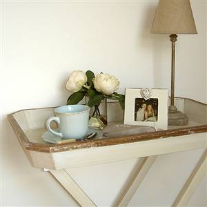Off white butler tray on stand