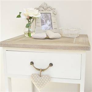 Classic white side table
