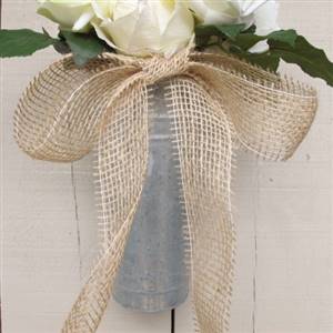 Natural jute ribbon 5cm wide