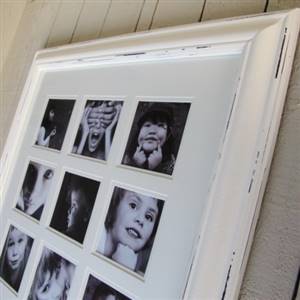 Distressed 9 photo frame