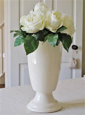 Large cream vase