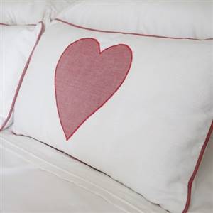 Red Heart cushion with inner