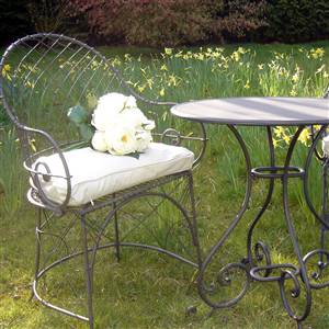 Black weave garden furniture set