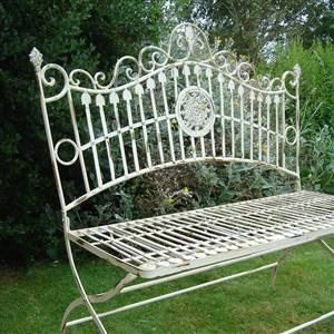 French style garden bench