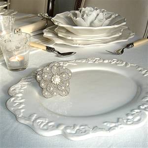 French style 2 serving plates