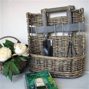 Garden basket and tools